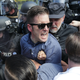 Neo-Nazi leader Richard Spencer at a rally on August 12, 2017